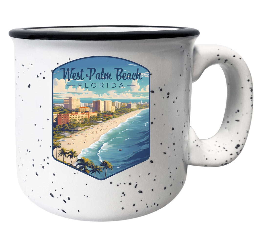 West Palm Beach Florida Design A Souvenir 16 oz Ceramic camping mug White 2-Pack