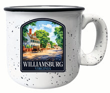 Load image into Gallery viewer, Williamsburg Virginia Colonial Street Design Souvenir 16 oz Ceramic camping mug
