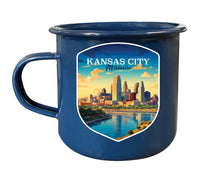 Load image into Gallery viewer, Kansas City Missouri Design A Souvenir Tin Camper Coffee Mug
