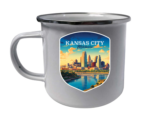 Kansas City Missouri Design A Souvenir Tin Camper Coffee Mug White Single