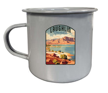 Load image into Gallery viewer, Laughlin Nevada Design B Souvenir Tin Camper Coffee Mug Gray 2-Pack

