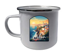Load image into Gallery viewer, Lisbon Portugal Design B Souvenir Tin Camper Coffee Mug
