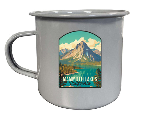 Mammoth Lakes California Design A Souvenir Tin Camper Coffee Mug Gray Single