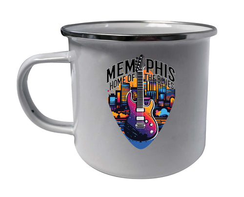 Memphis Tennessee Design B Souvenir Tin Camper Coffee Mug White 2-Pack