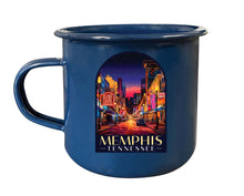 Load image into Gallery viewer, Memphis Tennessee Design C Souvenir Tin Camper Coffee Mug
