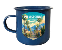 Load image into Gallery viewer, Palm Springs California Design A Souvenir Tin Camper Coffee Mug

