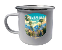 Load image into Gallery viewer, Palm Springs California Design A Souvenir Tin Camper Coffee Mug
