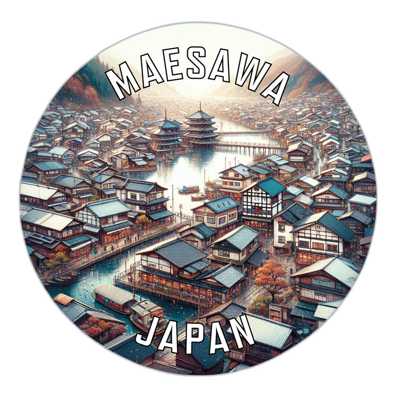 Maesawa Japan Souvenir Die Cut Flat Magnet 6-Inch