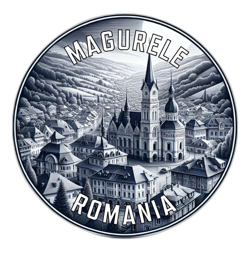 Magurele Romania Souvenir Die Cut Flat Magnet 6-Inch