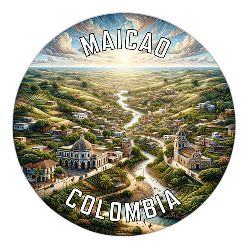 Maicao Colombia Souvenir Die Cut Flat Magnet 6-Inch