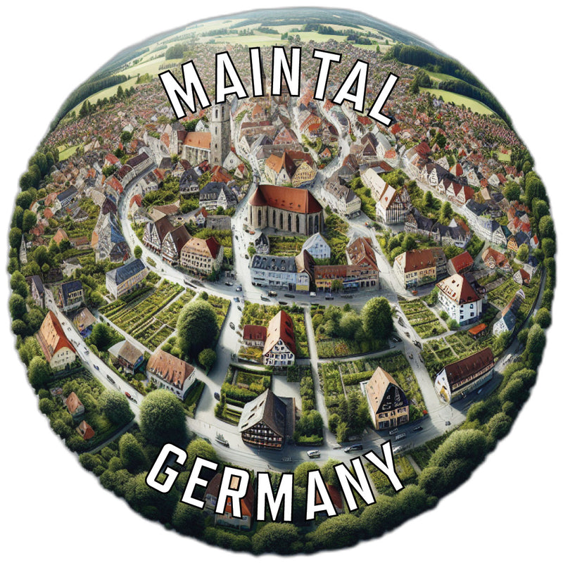 Maintal Germany Souvenir Die Cut Flat Magnet 4-Inch