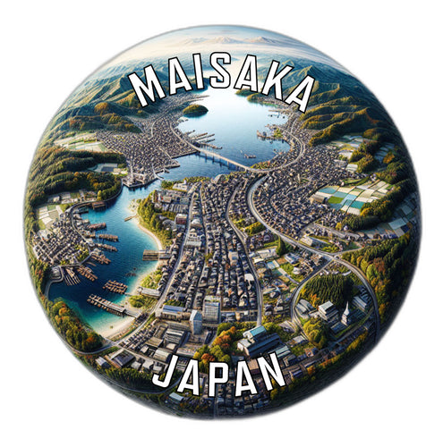 Maisaka Japan Souvenir Die Cut Flat Magnet 6-Inch