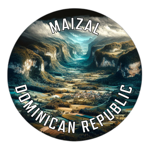 Maizal Dominican Republic Souvenir Die Cut Flat Magnet 2-Inch