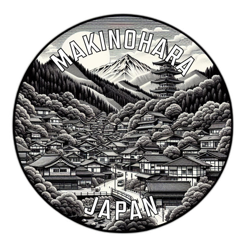 Makinohara Japan Souvenir Die Cut Flat Magnet 6-Inch