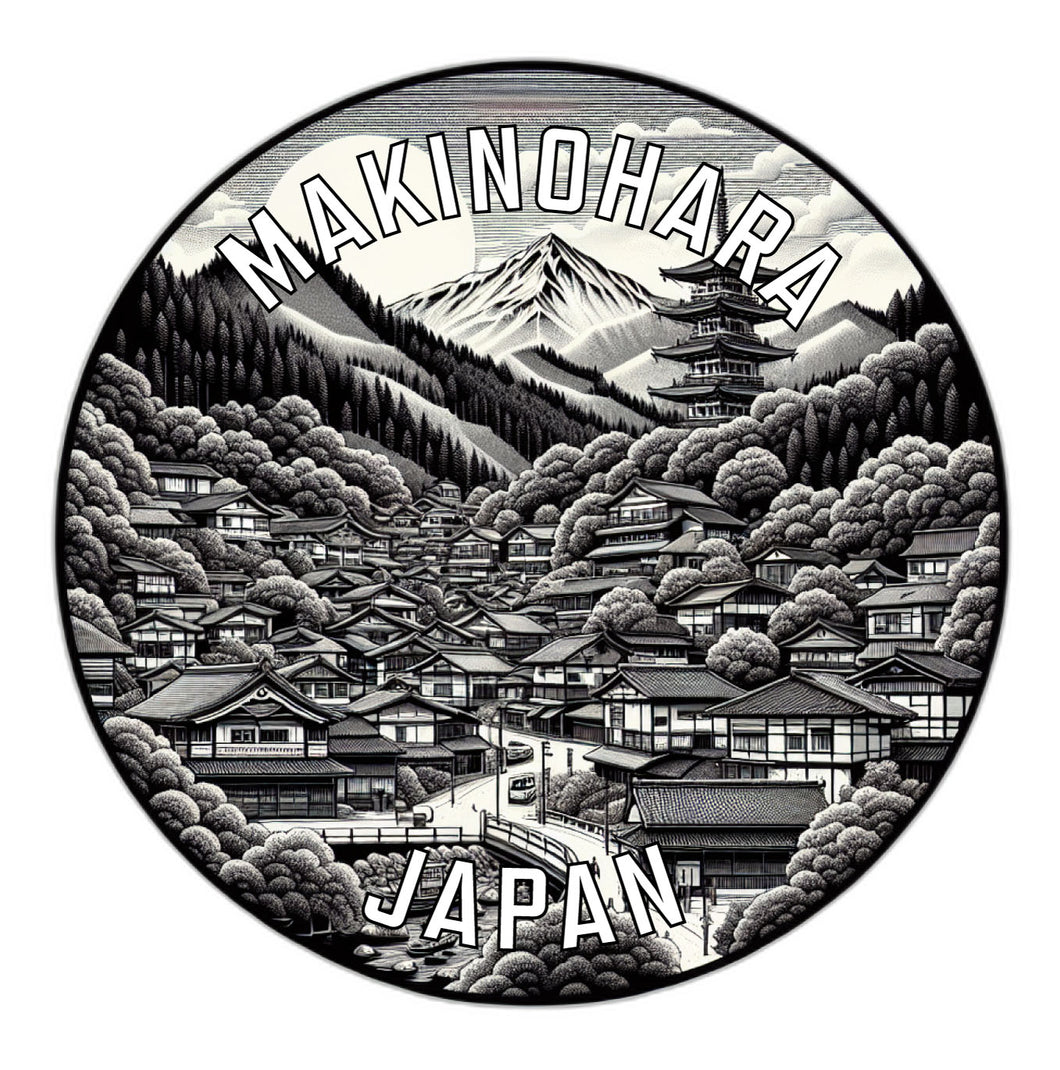 Makinohara Japan Souvenir Die Cut Flat Magnet 6-Inch