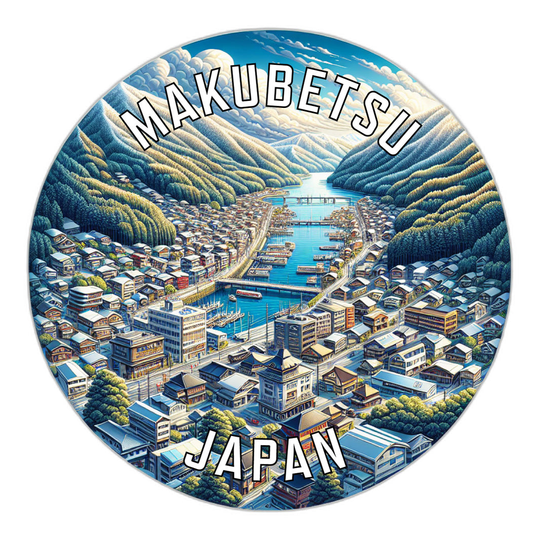 Makubetsu Japan Souvenir Die Cut Flat Magnet 2-Inch