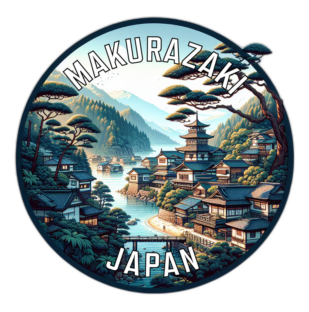 Makurazaki Japan Souvenir Die Cut Flat Magnet 2-Inch