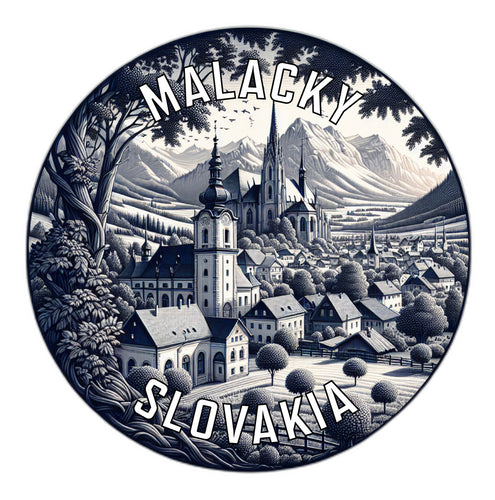 Malacky Slovakia Souvenir Die Cut Flat Magnet 6-Inch