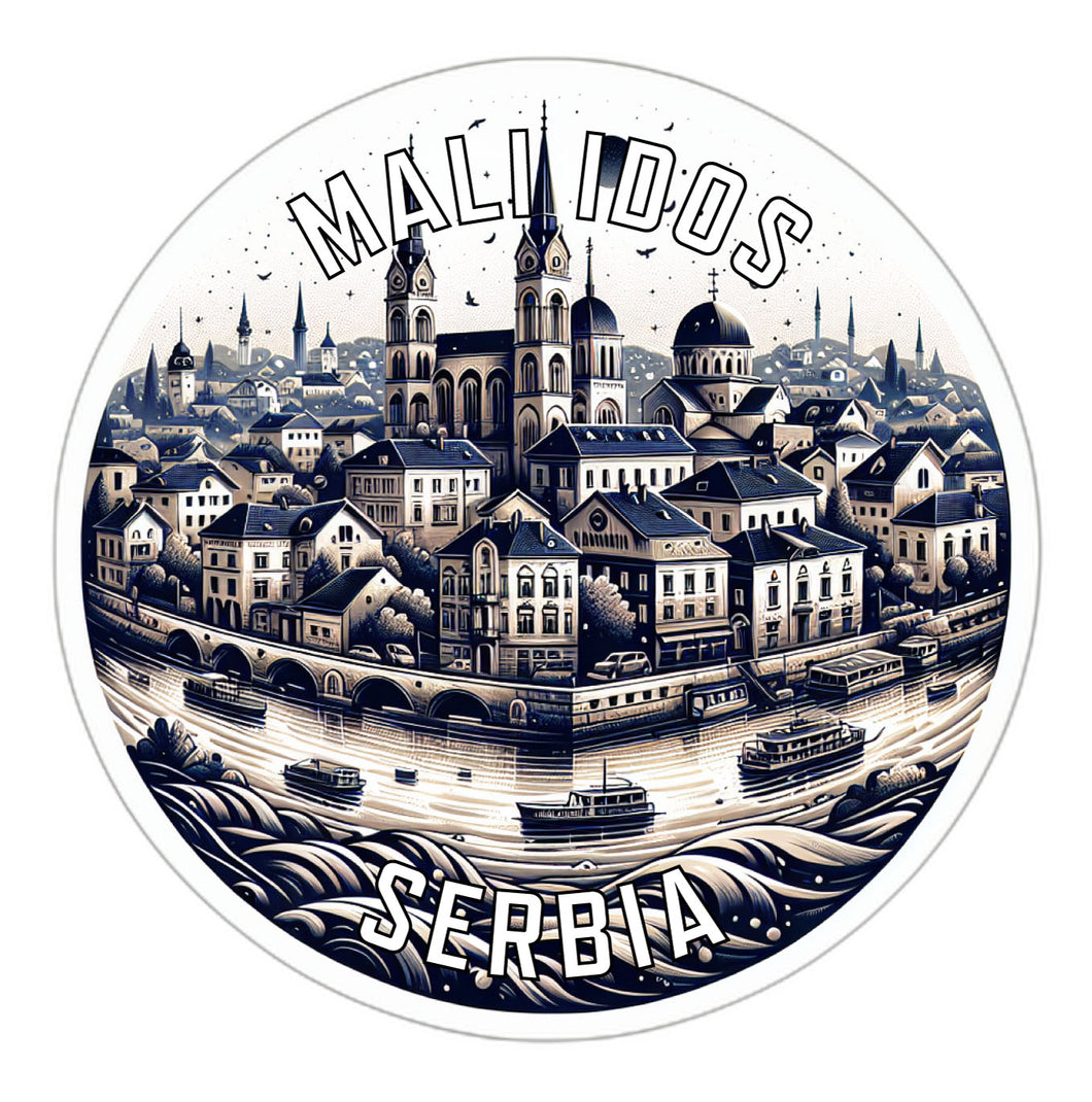 Mali Idos Serbia Souvenir Die Cut Flat Magnet 2-Inch