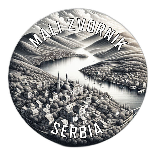 Mali Zvornik Serbia Souvenir Die Cut Flat Magnet 6-Inch