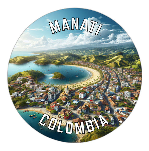 Manati Colombia Souvenir Die Cut Flat Magnet 2-Inch