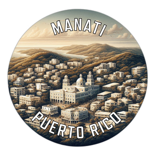 Manati Puerto Rico Souvenir Die Cut Flat Magnet 2-Inch