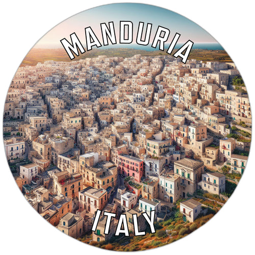 Manduria Italy Souvenir Die Cut Flat Magnet 2-Inch