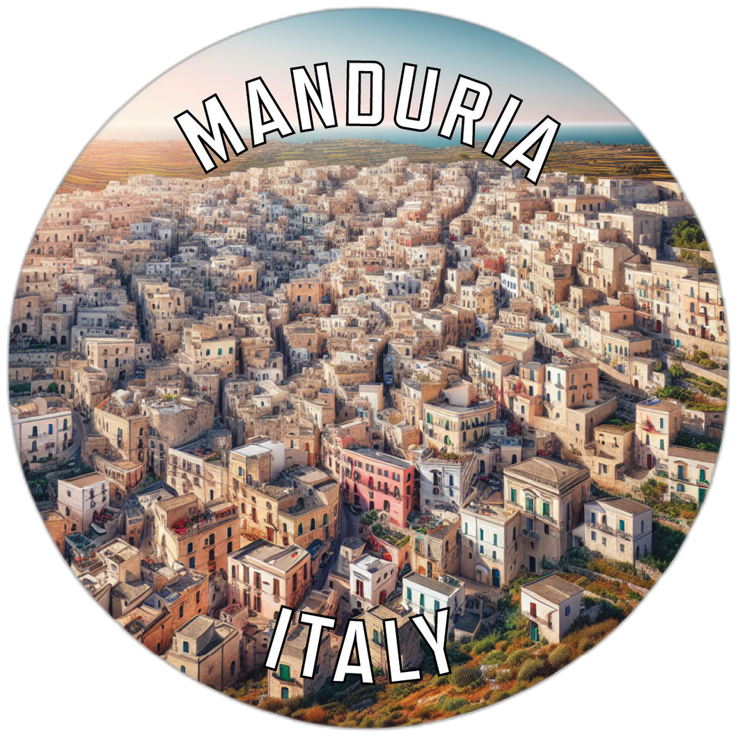 Manduria Italy Souvenir Die Cut Flat Magnet 2-Inch