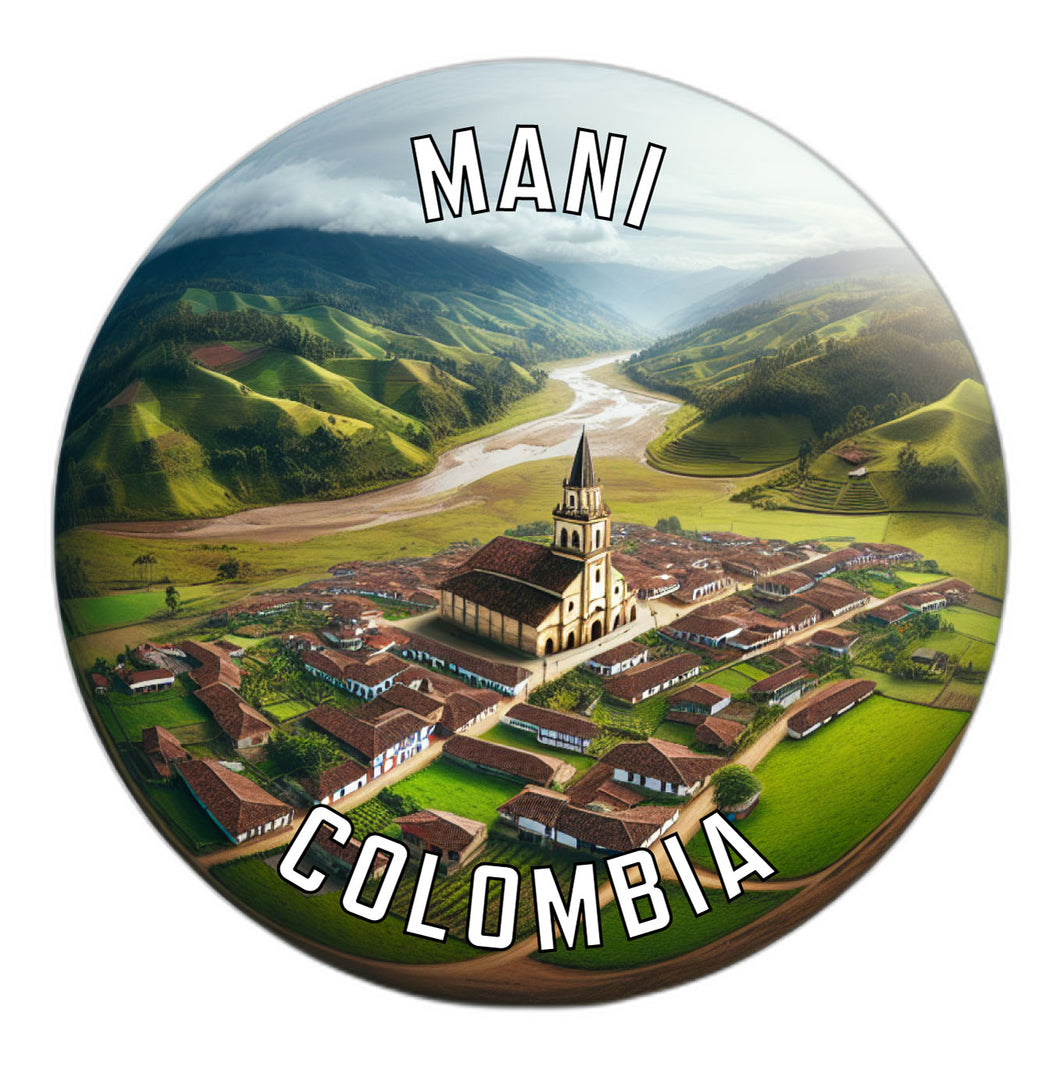 Mani Colombia Souvenir Die Cut Flat Magnet 2-Inch