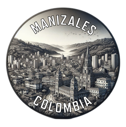 Manizales Colombia Souvenir Die Cut Flat Magnet 2-Inch