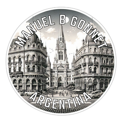 Manuel B Gonnet Argentina Souvenir Die Cut Flat Magnet 6-Inch