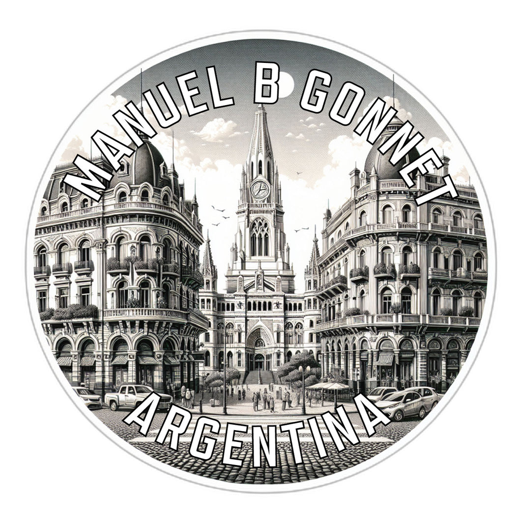 Manuel B Gonnet Argentina Souvenir Die Cut Flat Magnet 6-Inch