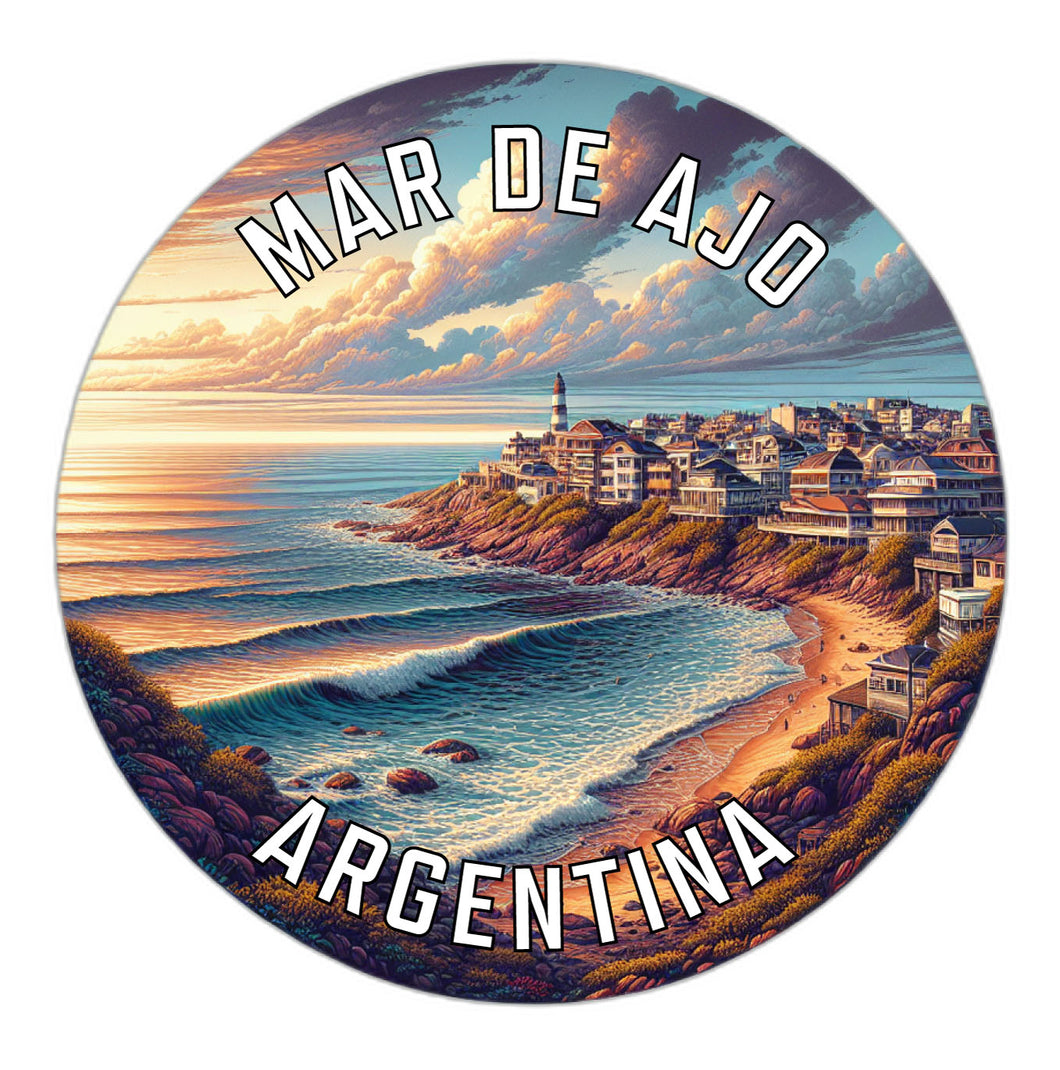 Mar de Ajo Argentina Souvenir Die Cut Flat Magnet 6-Inch