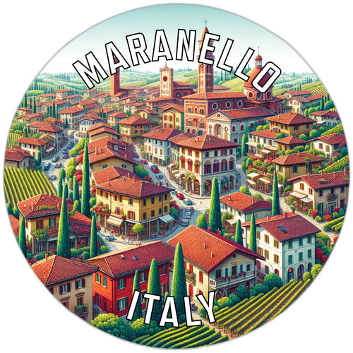 Maranello Italy Souvenir Die Cut Flat Magnet 2-Inch