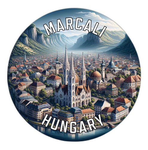 Marcali Hungary Souvenir Die Cut Flat Magnet 4-Inch
