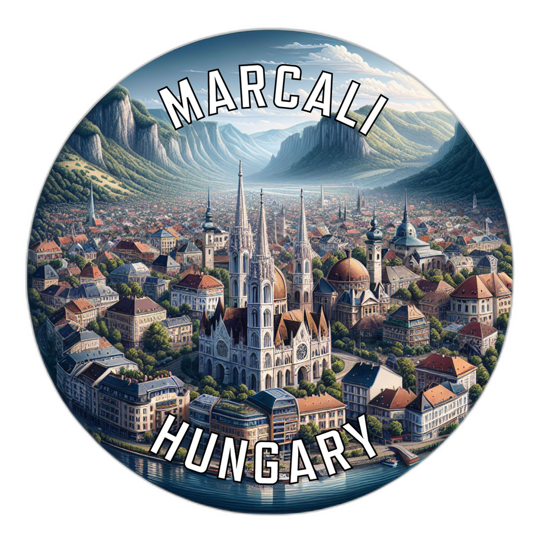 Marcali Hungary Souvenir Die Cut Flat Magnet 4-Inch
