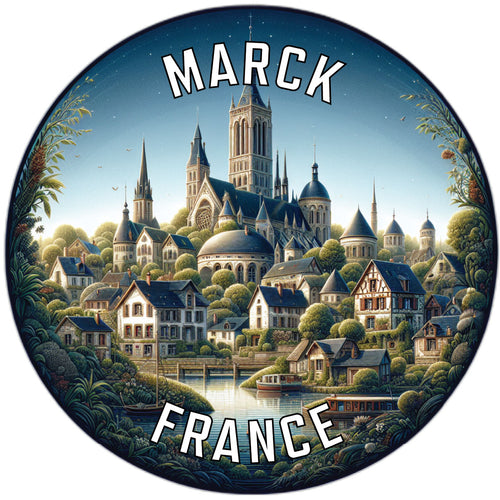Marck France Souvenir Vinyl Decal Sticker 6-Inch