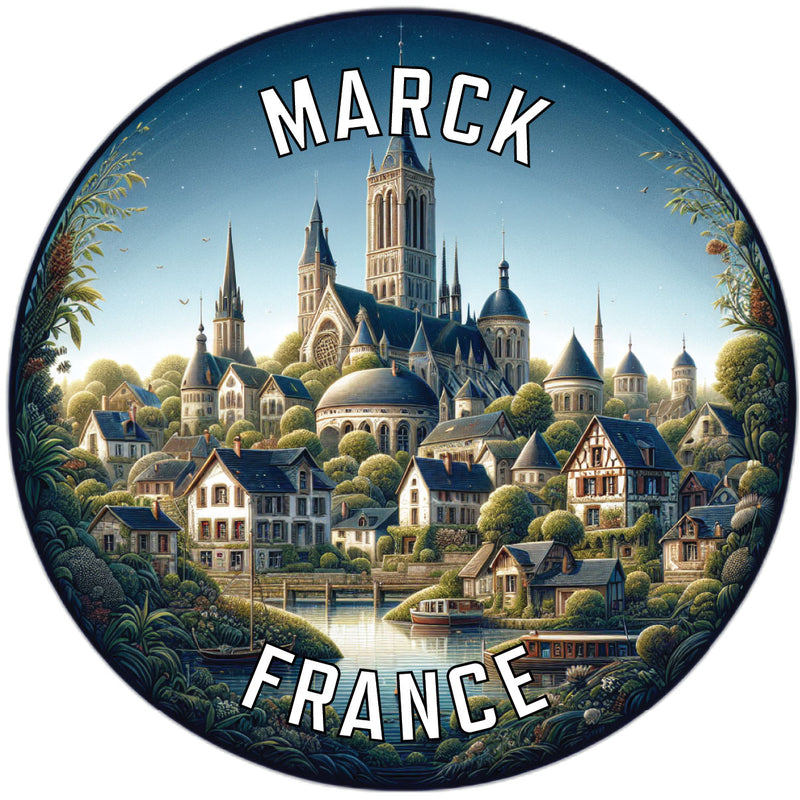Marck France Souvenir Vinyl Decal Sticker 6-Inch
