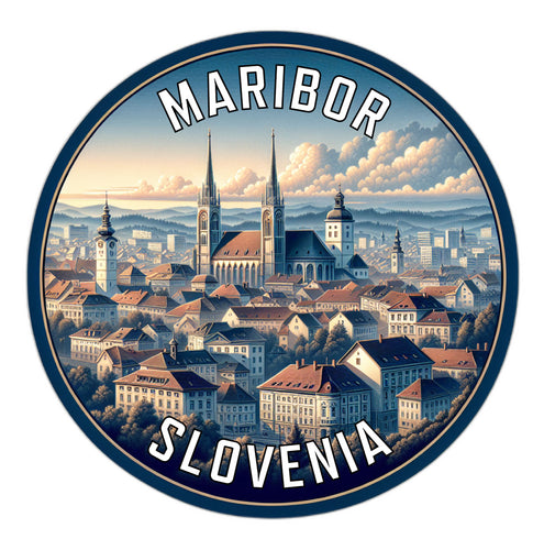 Maribor Slovenia Souvenir Die Cut Flat Magnet 2-Inch