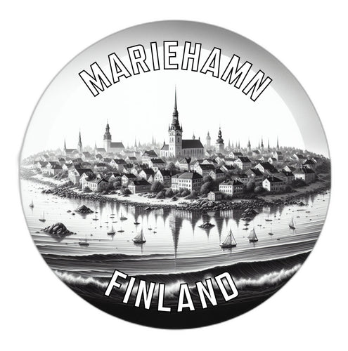 Mariehamn Finland Souvenir Die Cut Flat Magnet 3-Inch