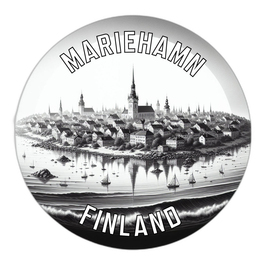 Mariehamn Finland Souvenir Die Cut Flat Magnet 3-Inch