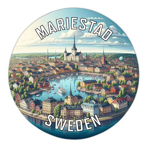 Mariestad Sweden Souvenir Die Cut Flat Magnet 2-Inch