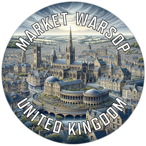 Market Warsop United Kingdom Souvenir Vinyl Decal Sticker 6-Inch