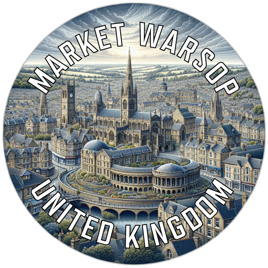 Market Warsop United Kingdom Souvenir Vinyl Decal Sticker 6-Inch