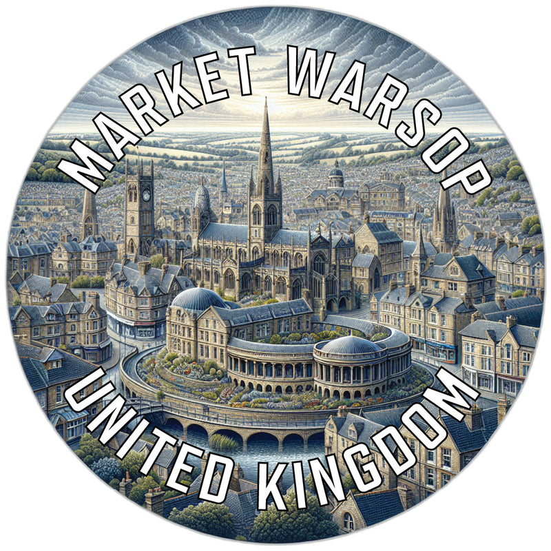 Market Warsop United Kingdom Souvenir Vinyl Decal Sticker 6-Inch