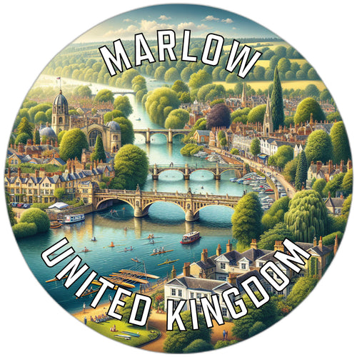 Marlow United Kingdom Souvenir Vinyl Decal Sticker 2-Inch