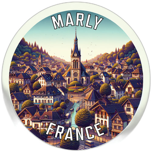 Marly France Souvenir Vinyl Decal Sticker 6-Inch