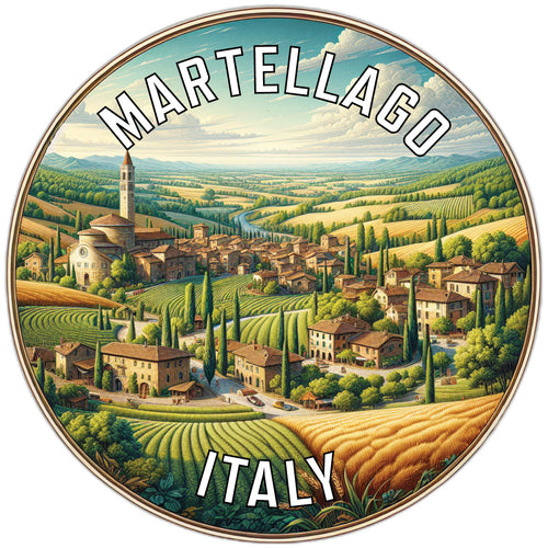 Martellago Italy Souvenir Die Cut Flat Magnet 2-Inch