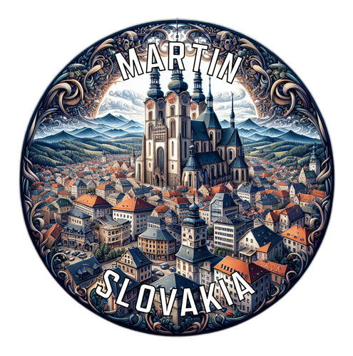 Martin Slovakia Souvenir Die Cut Flat Magnet 2-Inch