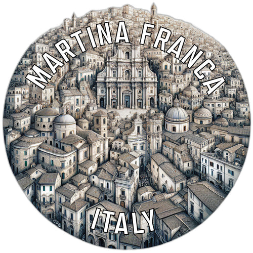 Martina Franca Italy Souvenir Die Cut Flat Magnet 2-Inch